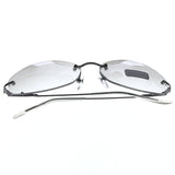 Liz Claiborne Uv Protection Rimless-Sunglasses Dark-Gray Frame/Clear Lens