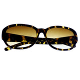Liz Claiborne Style "Tori" Oversize-Sunglasses Tortoise-Shell Frame/Brown Lens