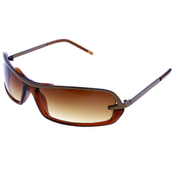 Liz Claiborne Style "Oakland" Sport-Sunglasses Bronze-Tone Frame/Brown Lens
