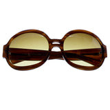 J. Lo by Jennifer Lopez Style "Alma" Oversize-Sunglasses Brown Frame/Yellow Lens