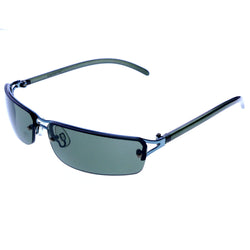 Liz Claiborne Style "Grandy" Semi-Rimless-Sunglasses Green Frame/Green Lens