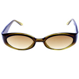 Liz Claiborne Style "Olivia" Oval-Sunglasses Brown Frame/Brown Lens