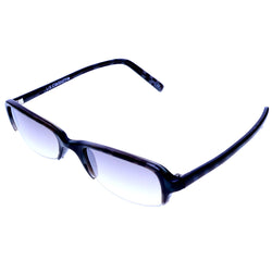 Liz Claiborne Style "Marta" Semi-Rimless-Sunglasses Dark-Gray Frame/Gray Lens