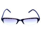 Liz Claiborne Style "Marta" Semi-Rimless-Sunglasses Dark-Gray Frame/Gray Lens