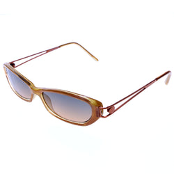 Liz Claiborne Style "Jill" Oval-Sunglasses Orange Frame/Dark-Gray Lens