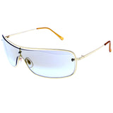 Liz Claiborne Goggle-Sunglasses Gold-Tone Frame/Gray Lens