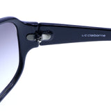 Liz Claiborne Style "Betty" Rectangle-Sunglasses Black Frame/Dark-Gray Lens