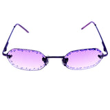 Liz Claiborne Round-Sunglasses Purple Frame/Purple Lens