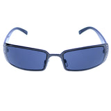Liz Claiborne Style "Wanda" Rectangle-Sunglasses Black Frame/Dark-Gray Lens