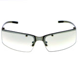 Liz Claiborne Semi-Rimless-Sunglasses Silver-Tone Frame/Clear Lens