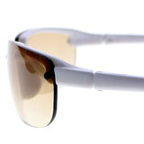 Liz Claiborne Style "Maddie" Sport-Sunglasses White Frame/Brown Lens