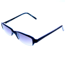 Liz Claiborne Semi-Rimless-Sunglasses Blue Frame/Dark-Gray Lens