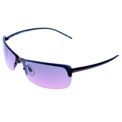 Liz Claiborne Style "Denton" Semi-Rimless-Sunglasses Purple Frame/Purple Lens