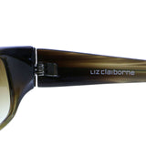 Liz Claiborne Style "Ray" Rectangle-Sunglasses Brown Frame/Brown Lens