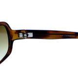Liz Claiborne Rectangle-Sunglasses Tortoise-Shell Frame/Brown Lens