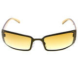Liz Claiborne Stle "Wanda" Rectangle-Sunglasses Brown Frame/Brown Lens