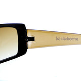 Liz Claiborne Stle "Wanda" Rectangle-Sunglasses Brown Frame/Brown Lens