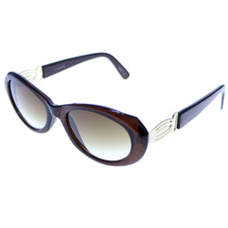 Liz Claiborne Style "Kay" Oversize-Sunglasses Purple Frame/Dark-Gray Lens