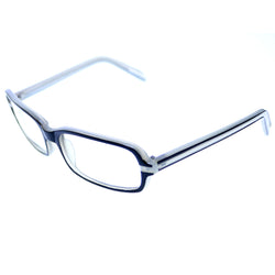 Liz Claiborne Rectangle-Sunglasses Gray Frame/Clear Lens