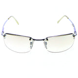 Liz Claiborne Semi-Rimless-Sunglasses Silver-Tone Frame/Clear Lens