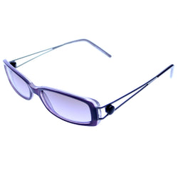 Liz Claiborne Style "Nina" Rectangle-Sunglasses Purple Frame/Purple Lens