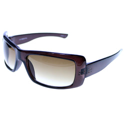 Liz Claiborne Style "Martha" Rectangle-Sunglasses Purple Frame/Dark-Gray Lens