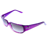 Liz Claiborne Style "Gwyneth" Rectangle-Sunglasses Purple Frame/Dark-Gray Lens
