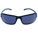 Liz Caiborne Style "Marla" Rectangle-Sunglasses Black Frame/Dark-Gray Lens