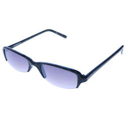 Liz Caiborne Semi-Rimless-Sunglasses Blue Frame/Purple Lens