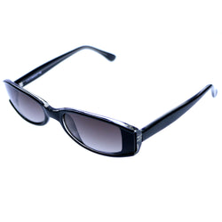 Liz Claiborne Style "Julia" Sport-Sunglasses Black Frame/Dark-Gray Lens