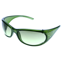 Liz Caiborne Style "Ginger" Sport-Sunglasses Green Frame/Green Lens
