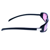 Liz Caiborne Rectangle-Sunglasses Black Frame/Red Lens