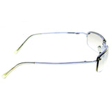 Liz Caiborne Semi-Rimless-Sunglasses Silver-Tone Frame/Clear Lens