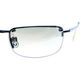 Liz Caiborne Semi-Rimless-Sunglasses Silver-Tone Frame/Clear Lens
