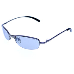 Liz Caiborne Semi-Rimless-Sunglasses Dark-Gray Frame/Gray Lens