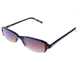 Liz Caiborne Semi-Rimless-Sunglasses Tortoise-Shell Frame/Brown Lens