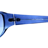 Liz Claiborne Style "Shari" Rectangle-Sunglasses Blue Frame/Blue Lens