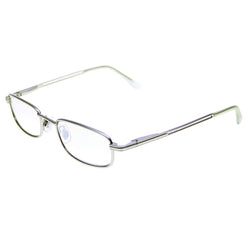 Liz Claiborne Rectangle-Sunglasses Silver-Tone Frame/Clear Lens
