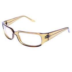 Liz Claiborne Style "Gwyneth" Rectangle-Sunglasses Bronze-Tone Frame/Brown Lens