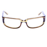 Liz Claiborne Style "Gwyneth" Rectangle-Sunglasses Bronze-Tone Frame/Brown Lens