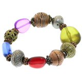 Mi Amore Stretch-Bracelet Bronze-Tone/Multicolor