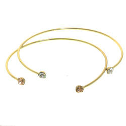 Mi Amore Fashion-Bracelet Set Gold-Tone/White