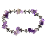 Mi Amore Stretch-Bracelet Silver-Tone/Purple