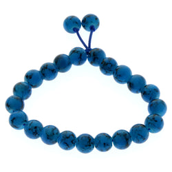 Mi Amore Stretch-Bracelet Blue/Black