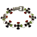 Mi Amore Bangle-Bracelet Silver-Tone/Multicolor