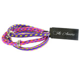 Mi Amore Rope Bracelet-Set Pink/Multicolor