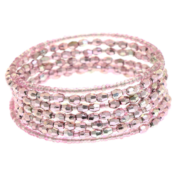 Mi Amore Coil-Bracelet Pink