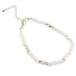 Mi Amore Fashion-Bracelet Silver-Tone/White