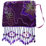 Mi Amore Floral Design Coin Purse Purple/Multicolor