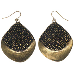 Gold-Tone Metal Dangle-Earrings #5020